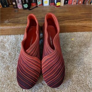 𝅺united nude fold mid red gradient boot sz 37 euc